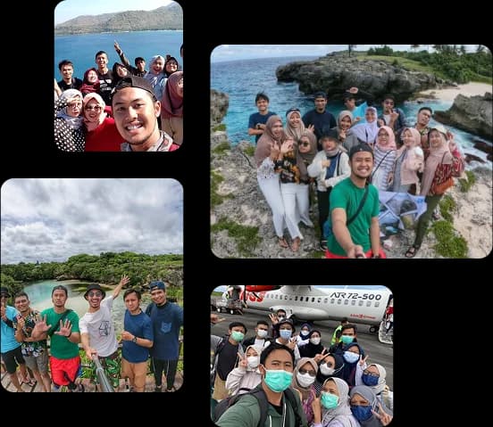 Foto-foto tim Bit Aplikasi saat jalan-jalan bersama