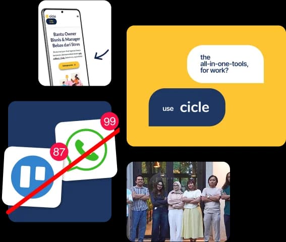 Dari WhatsApp dan Trello beralih ke Cicle, bersama tim Cicle