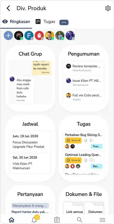 Ilustrasi kesederhanaan satu aplikasi