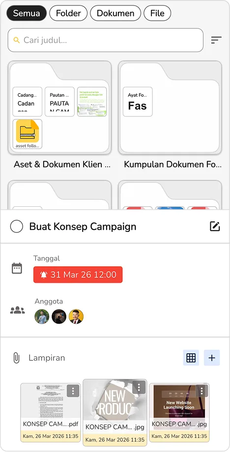 Ilustrasi file aman di proyek