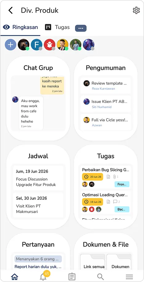 Ilustrasi kesederhanaan satu aplikasi
