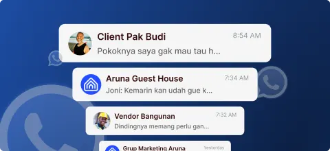 Ilustrasi banyak aplikasi terpisah