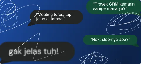 Ilustrasi kerjaan tidak terorganisir